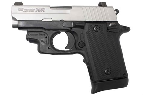 Sig Sauer P938 Two Tone 9mm Centerfire Pistol With Crimson Trace Laser