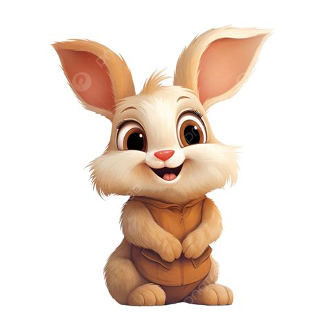 Rabbit Cartoon Character Rabbit Bunny Character Png Transparent