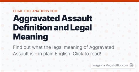 Aggravated Assault Definition What Does Aggravated Assault Mean