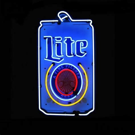 Cheap Beer Neon Signs Miller Lite Can Neon Beer Cafe Sign Lights For