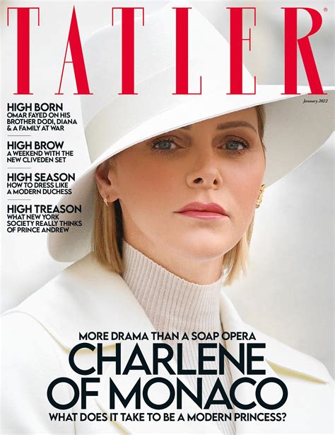 Tatler Magazine January 2022 Charlene Of Monaco Cover