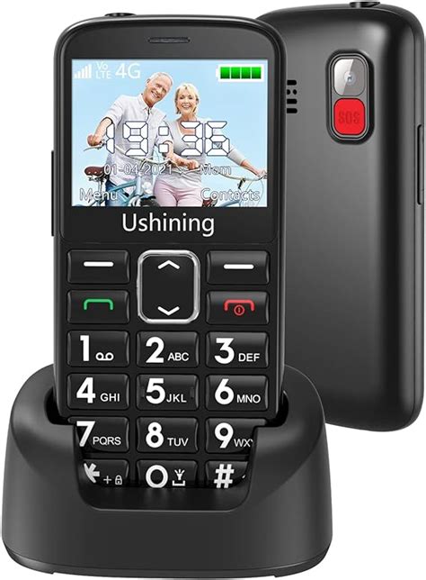Ushining 4g Senior Cell Phone Unlocked Sos Big Button Senior Basic
