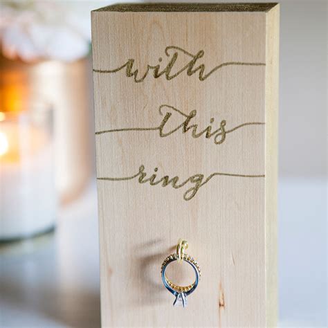 Wooden Wedding Ring Holder Wedding Rings Sets Ideas