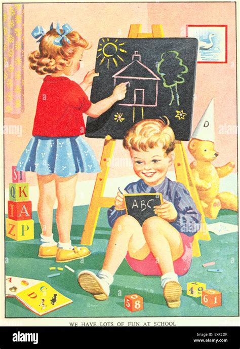 1950s Children Illustration
