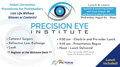 Precision Eye Institute Lunch And Learn Pictona