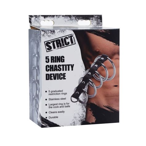 Strict 5 Ring Chastity Device Luvvsi Sex Shop Uk