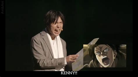 Eng Sub Hiroshi Kamiya Voice Acts And Narrates Levi On Live Stage