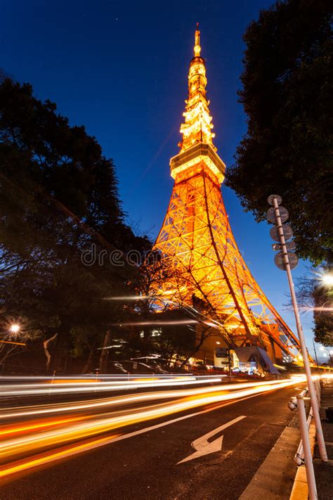 Tour De Tokyo La Nuit Image Stock Image Du Moderne Architecture