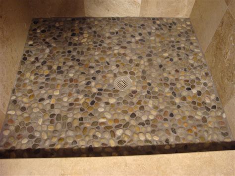 Each piece of the mosaic features a unique rock look with a honed finish perfect for shower floors. Stony Shower - 7 Ways to Spruce up Your Bathroom ... DIY