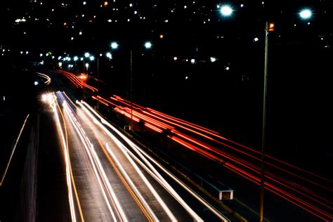 Free Images City Night Highway Road Freeway Infrastructure Line