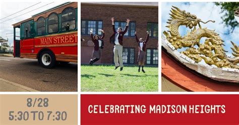Join Us In A Celebration Of Madison Heights