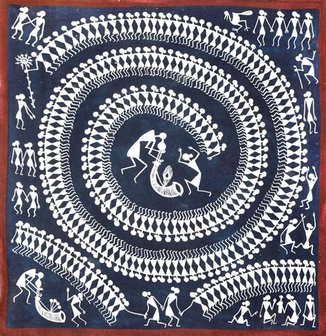 Tribal Dance Of Warli Tribe Of Maharashtra Exotic India Art