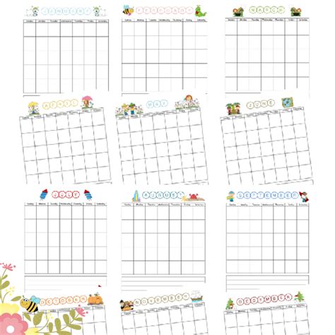 Printable Weekly Calendar For Kids Calendar Templates