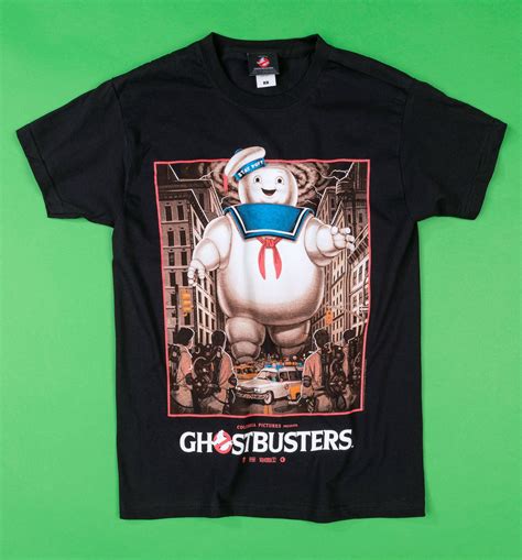 Black Ghostbusters Stay Puft T Shirt