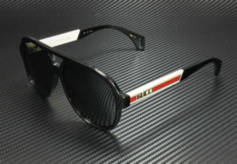 gucci gg0463s 002 aviator black grey men s polarized sunglasses 58 mm 889652199924 ebay