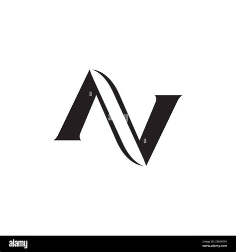 N V Letter Logo Stock Vector Images Alamy