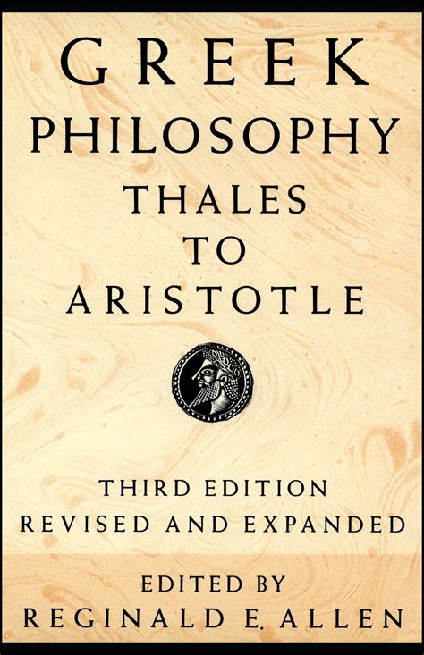 Greek Philosophy Book By Reginald E Allen Official Publisher Page
