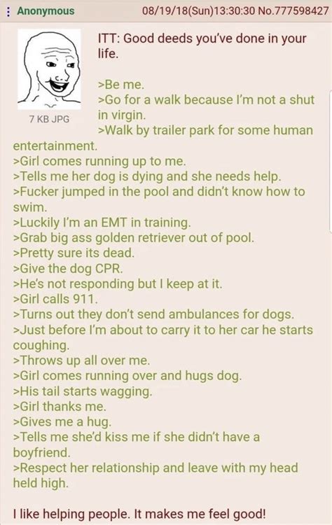 Anon Helps Out R Greentext Greentext Stories Know Your Meme