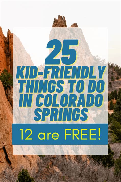 25 Kid Friendly Things To Do In Colorado Springs 12 Are Free