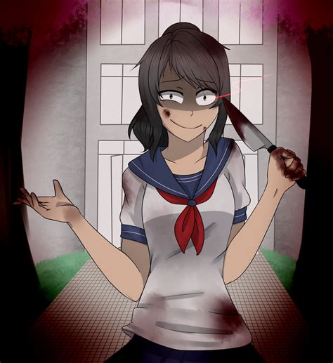 Yandere Chan Bloody By Dacrepearts On Deviantart