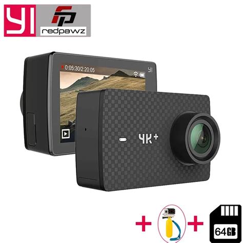 Yi 4k Plus Action Camera 64 Gb Sd Card 219 Ambarella H2 For Sony