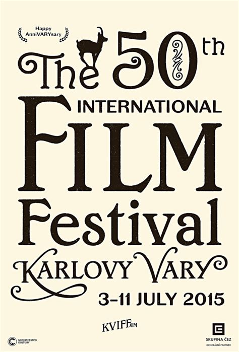 The karlovy vary international film festival (czech: Karlovarský filmový festival představil logo 50. ročníku ...