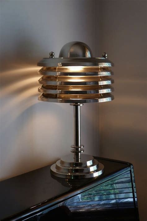 Vintage Industrial Art Deco Nautical Style Desk Table Lamp Light Gambar