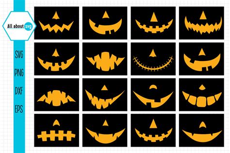 Pumpkin Mouth Bundle Halloween Face Mask Bundle By All About Svg