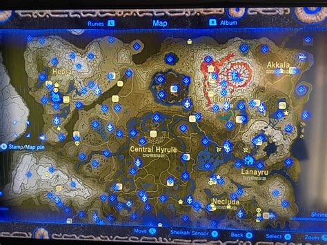 Botw Complete Shrine Map