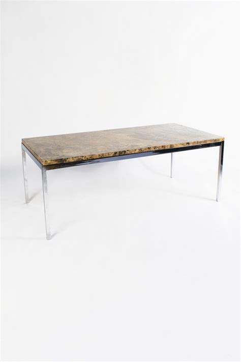 Rectangular Brown Marble Coffee Table The Classic Modern Prop Hire