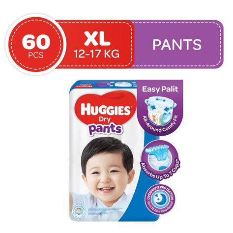 Huggies Dry Xl 12 16 Kg 60 Pcs X 1 Pack 60 Pcs Diaper Pants
