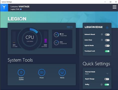 Lenovo Vantage Not Cpu Gauge Not Working Correclty Thermal Mode Option