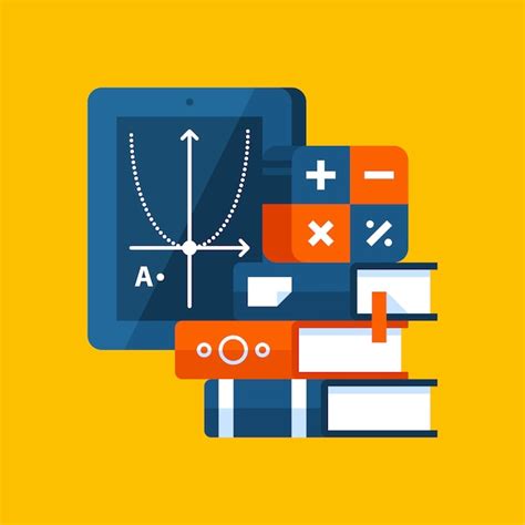 Premium Vector Colorful Illustration About Algebra In Modern Flat Style