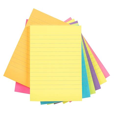 Sticky Notes Pads Lined Self Stick Notes X Inches Sheets