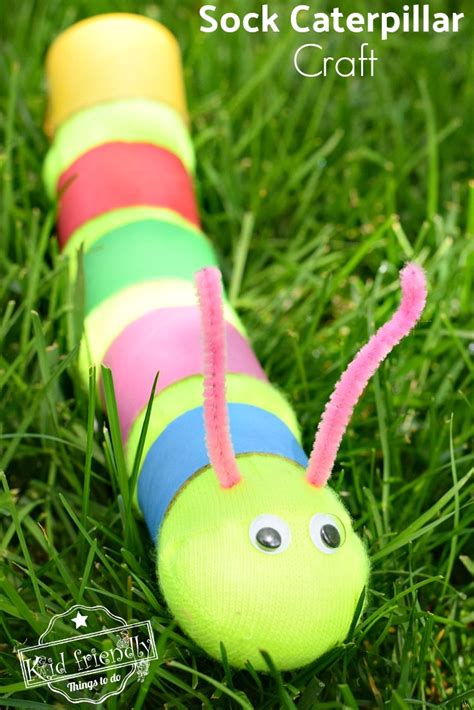 Sock Caterpillar Craft For Kids Easy Enough For Toddlers And