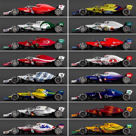 F1 Livery Design F1 2019 Concept Liveries On Behance The Best And