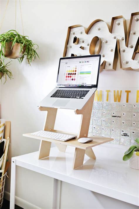 Make Your Own Standing Desk Template Included Diy Standing Desk
