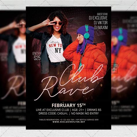 Download Rave Club Flyer Psd Template Exclusiveflyer