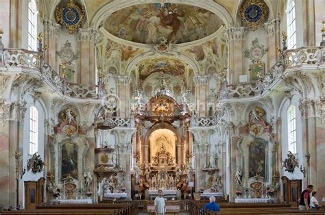 German Rococo Germany Pilgrimage Church At Birnau 1746 58 By