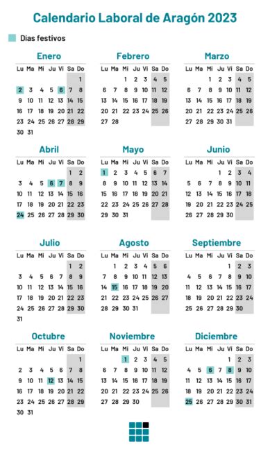 Calendario Laboral 2023 ¿qué Días Son Festivos En Aragón