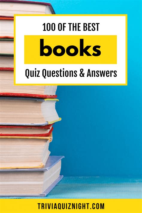100 Great Books Quiz Questions And Answers Trivia Quiz Night
