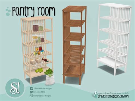 The Sims Resource Naturalis Pantry Shelves