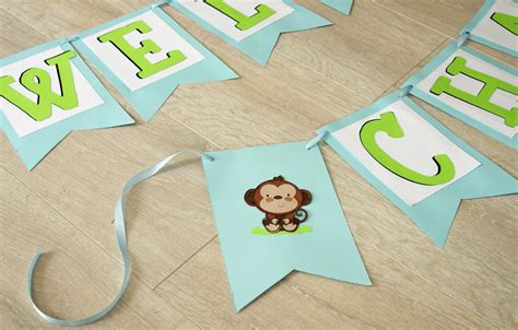 How To Make A Simple Baby Shower Banner Create And Babble