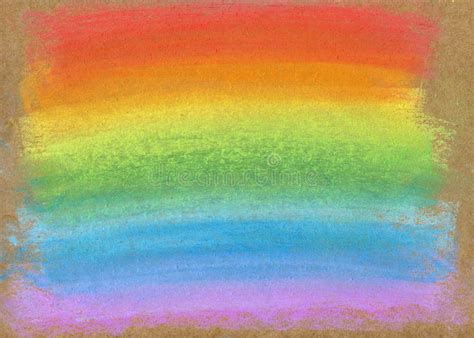 Colorful Rainbow Chalk Pastel Background Soft Pastel Rainbow