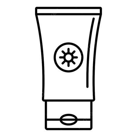 Sunscreen Clipart Transparent Background Sunscreen Tube Icon Outline