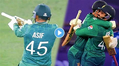 T20 Wc Pakistan Cricketer Asif Ali Finishes With Four Sixes In An Over