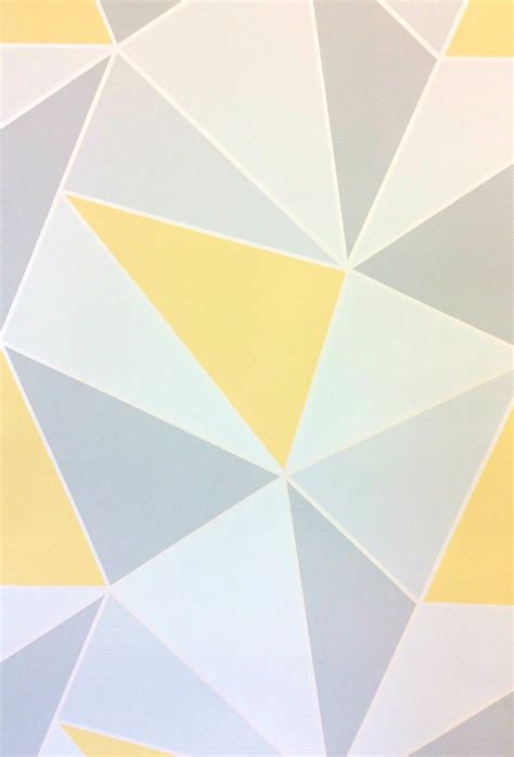 Fine Decor Wallpaper Apex Geometric Yellow Fd41991