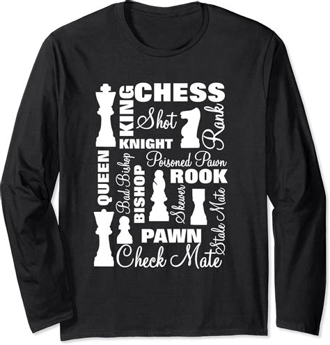 Chess Players Graphic Long Sleeve T Shirt Uk Toys And Games
