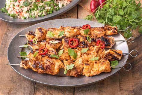 Grilled Thai Chicken Kabob Skewers Culinary Ginger