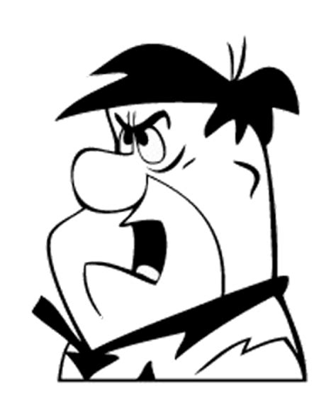 Angry Fred Flintstone Decal